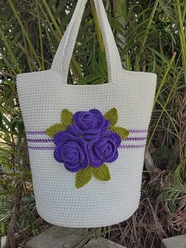 Zupppy Crochet Products Crochet Flowery Handbags