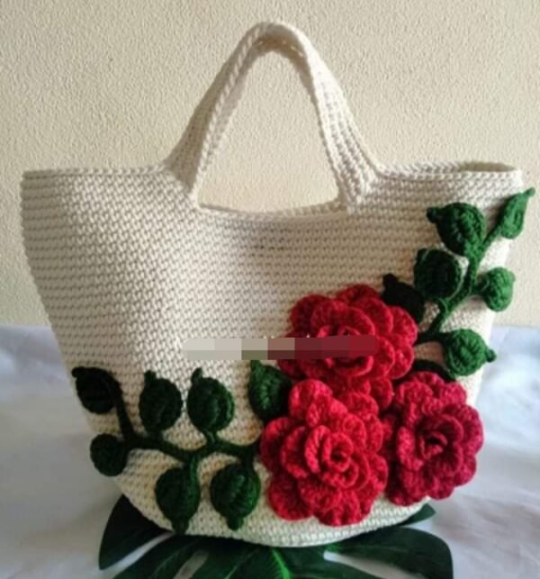 Zupppy Crochet Products Crochet Flowery Handbags