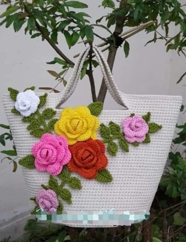 Zupppy Crochet Products Crochet Flowery Handbags