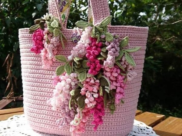 Zupppy Crochet Products Crochet Flowery Handbags