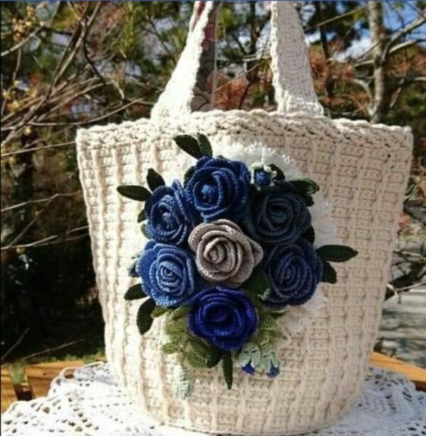 Zupppy Crochet Products Crochet Flowery Handbags