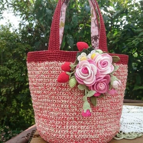 Zupppy Crochet Products Crochet Flowery Handbags