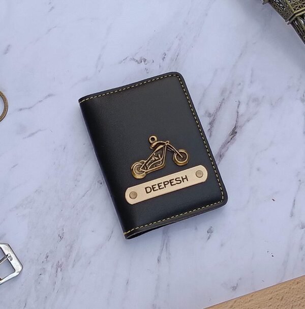 Zupppy Accessories Customized Unisex Leather Card Holder With Name & Symbol Add