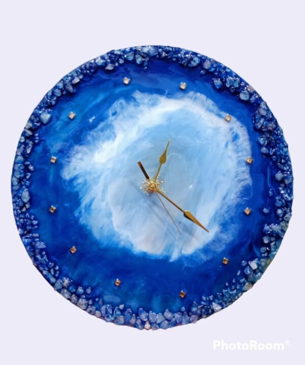 Zupppy Accessories Blue Ocean Theme Resin Wall Clock