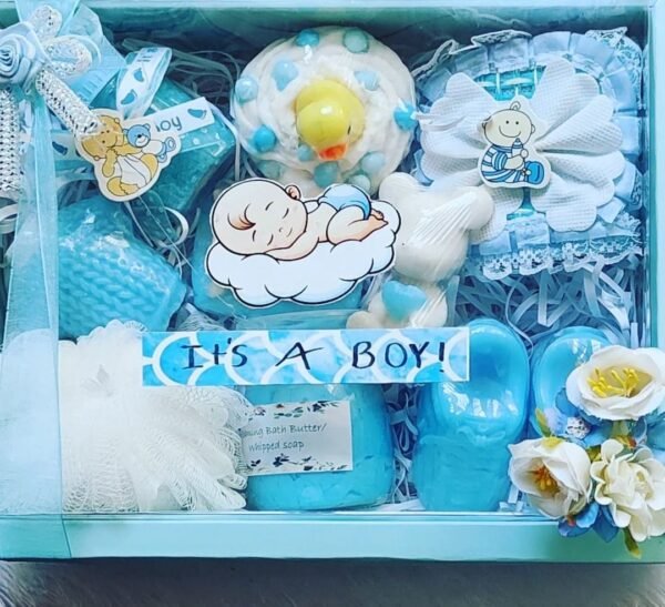 Zupppy Art & Craft It’s A Baby Boy Handmade Soap Hamper