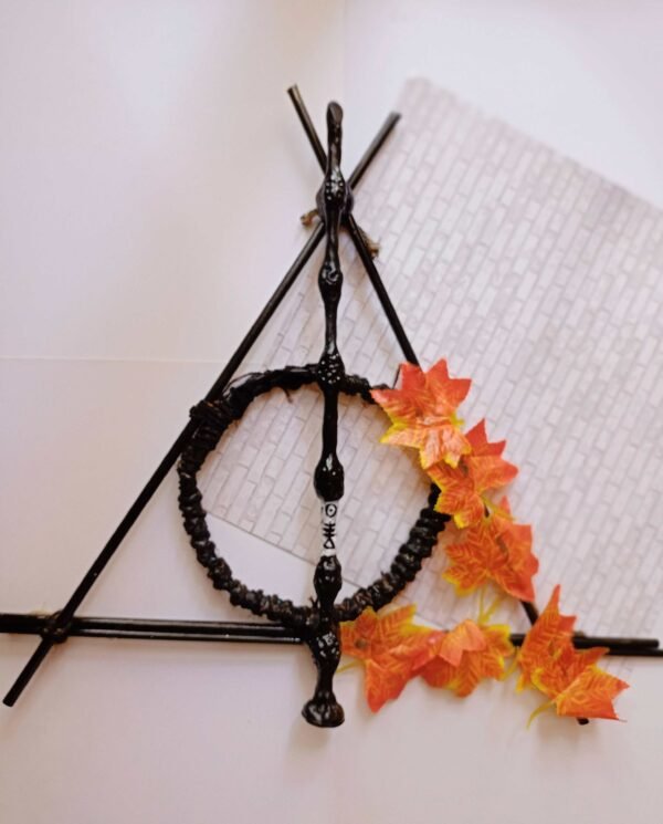 Zupppy wall art Harry potter Deathly hallows door wreath for decor and party supplies