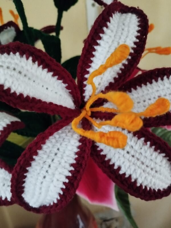 Zupppy Crochet Products Handmade Crochet Flower – Elegant Home Decor Accent