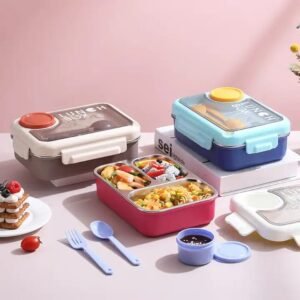 Zupppy Customized Gifts Personalized Lunch Box 3.0: Spoon, Fork, Easy Lock | Home, School, Office