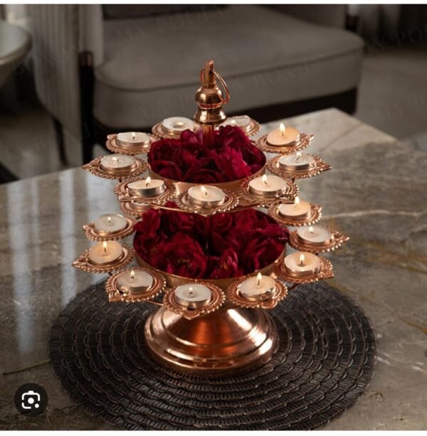 Zupppy Home Decor Multi Layer Diya Urli Stand