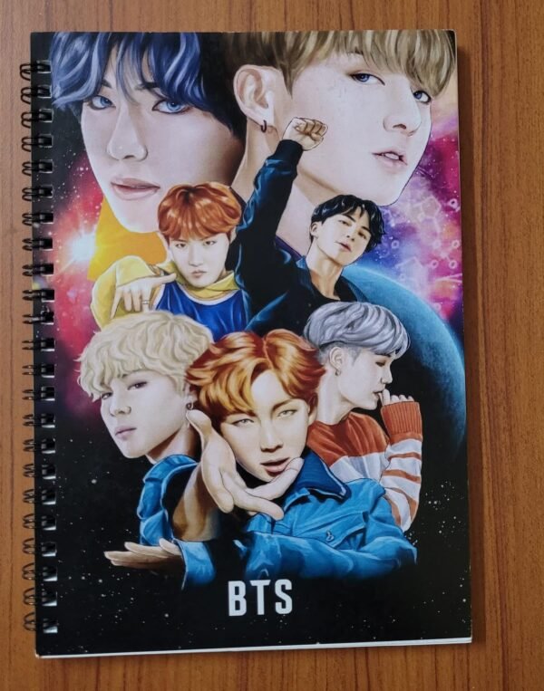 Zupppy Art & Craft BTS Notepad | Handmade BTS Dance Group Notepad