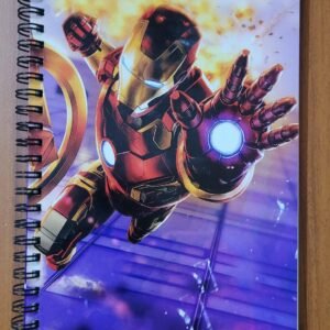 Zupppy Art & Craft Iron Man Notepad | Iron Man Cover Notebook