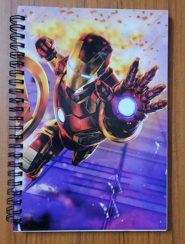 Zupppy Art & Craft Iron Man Notepad | Iron Man Cover Notebook