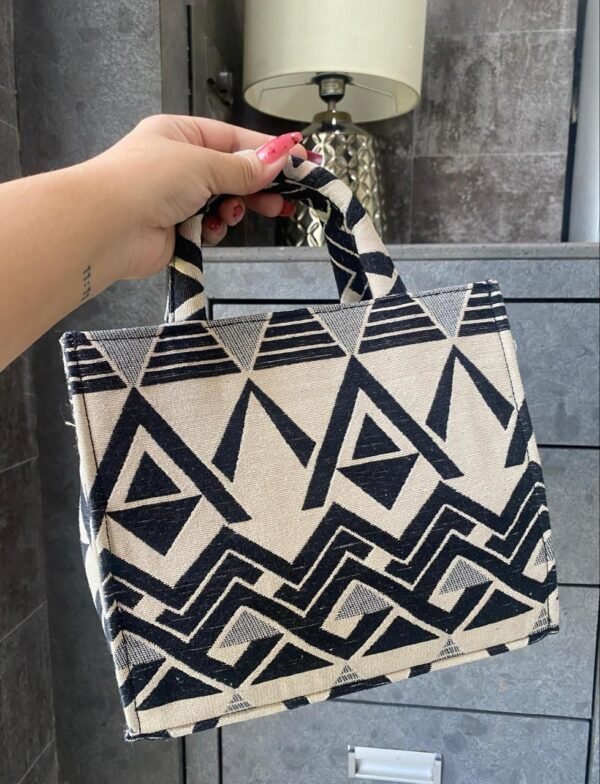 Zupppy Accessories Acquard Mini Tote Bag | Premium Jacquard Fabric | Detachable Strap