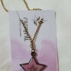Zupppy Customized Gifts Pink Star Pendant