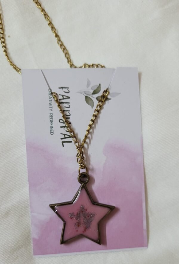 Zupppy Customized Gifts Pink Star Pendant