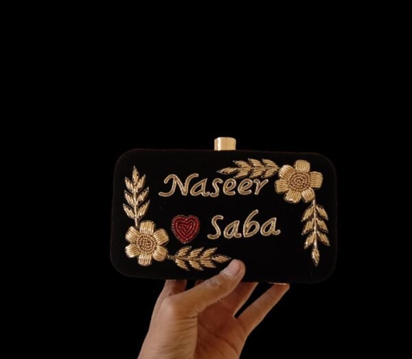 Zupppy Accessories Customized Embroidered Clutches Purses & For Girls And Woman