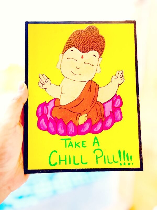 Zupppy Customized Gifts Zen Vibes: Wall Hanging with Serene Chill Buddha Design