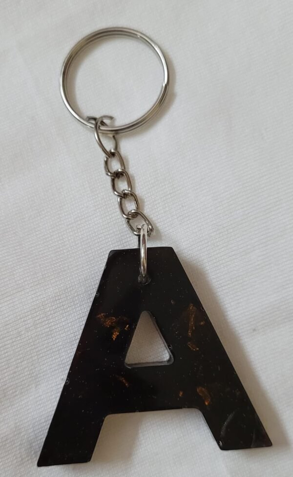 Zupppy Accessories Letter A Alphabet Resin Keychain