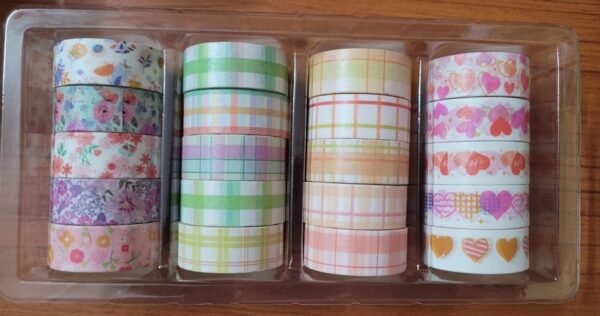 Zupppy Art & Craft Pack Of 25 Pieces Washi Tape Set