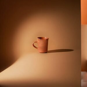 Zupppy handmade Clay Craft Handmade Tea Coffee Mugs(Pack Of 1)