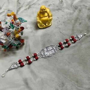 Zupppy Gifts Silver Om Namah Shivaya Rakhi