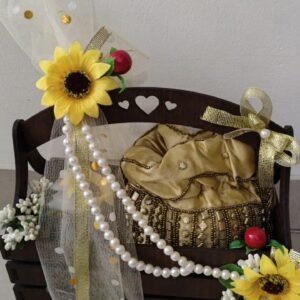 Zupppy Chocolates Wooden Basket For Gift Hamper With Assorted Nuts