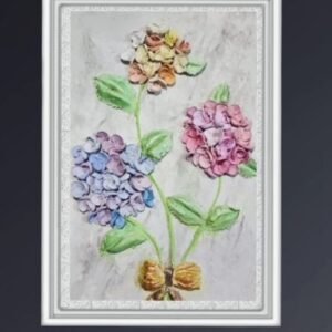 Zupppy Customized Gifts Delicate Hydrangeas Bouquet: Nature’s Elegance Framed for Timeless Beauty