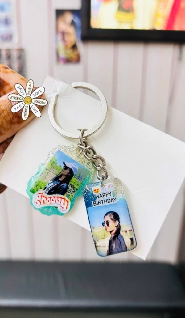 Zupppy Handmade Products Photo resin keyring