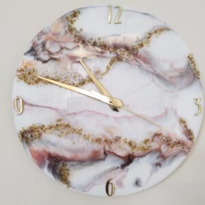 Zupppy clock Resin Art Wall Clock – Unique Timepiece for Decor and Gifting