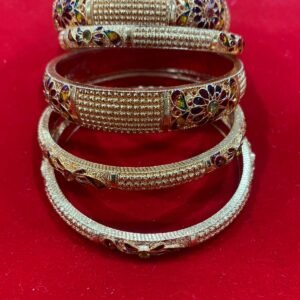 Zupppy Apparel Designer Gold Look Bangles