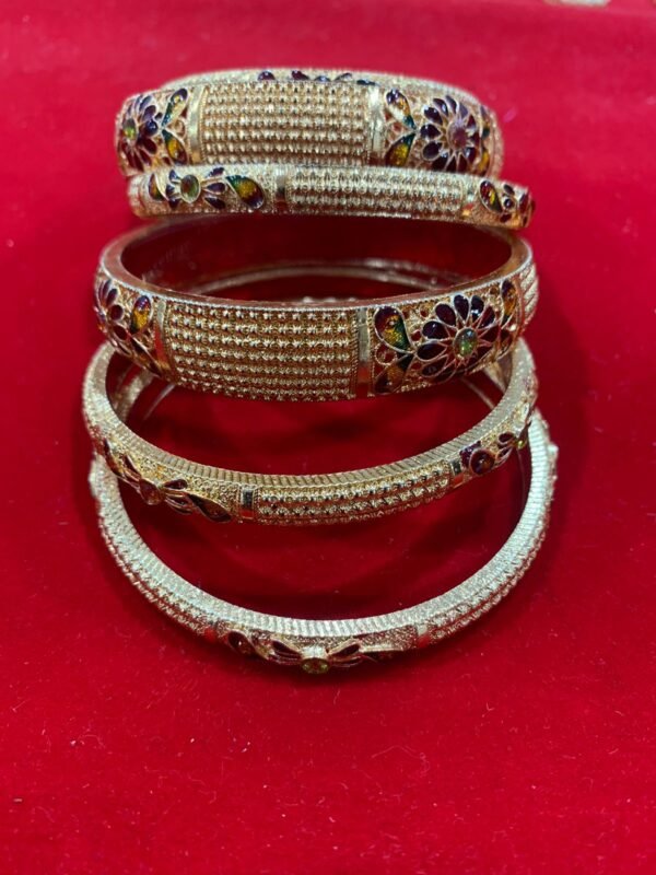 Zupppy Apparel Designer Gold Look Bangles