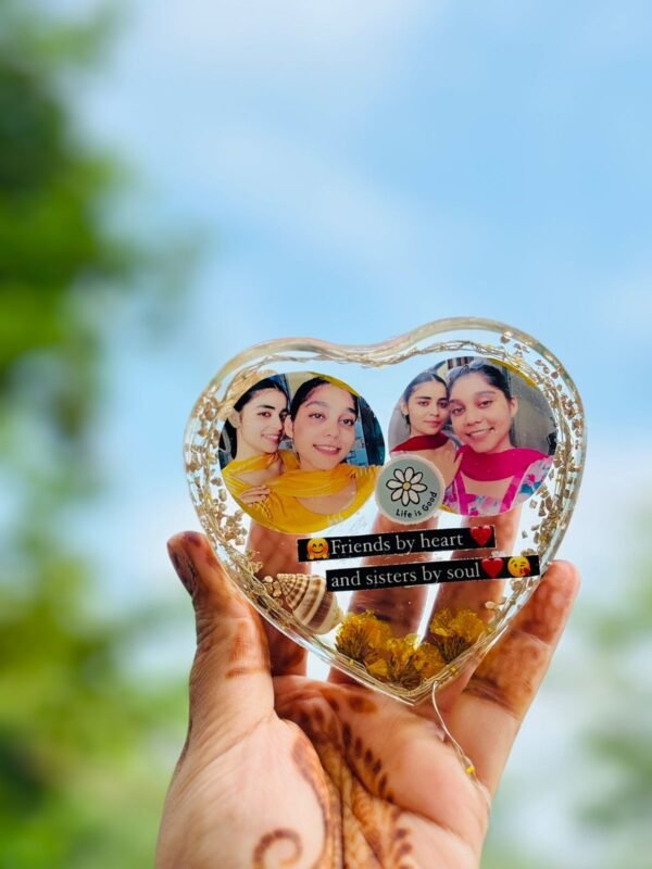 Zupppy Handmade Products Resin Heart Frame