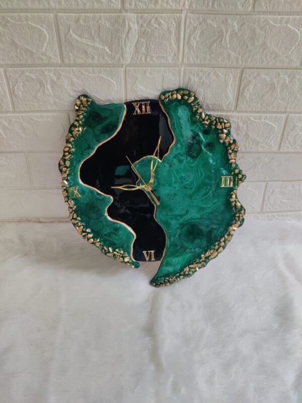 Zupppy clock Geode Resin Clock