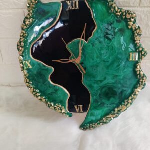 Zupppy clock Geode Resin Clock