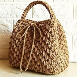 Zupppy Accessories Handmade Bucket Bag – Luxury Macrame Handbag with Handles