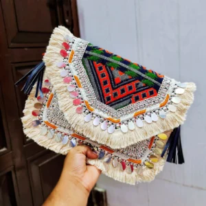 Zupppy Accessories Handcrafted Embroidered Boho Banjara Handbag – Eco-Friendly Patchwork for Casual & Festival Looks