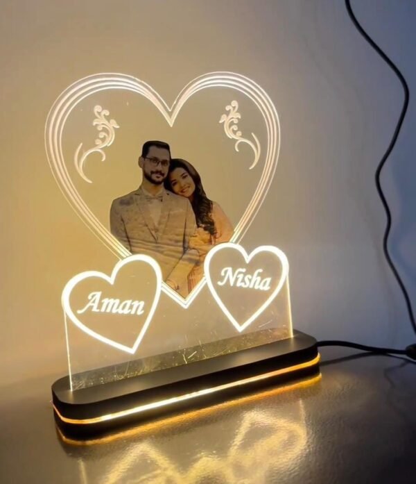 Zupppy Photo Frames LED Table Top – Modern, Stylish, and Adjustable Table Lamp