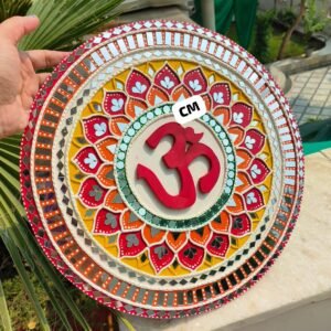 Zupppy Art & Craft Diwali Special: OM & Swastik Lippan Art – Handmade Indian Wall Decor