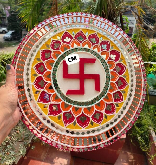 Zupppy Art & Craft Diwali Special: OM & Swastik Lippan Art – Handmade Indian Wall Decor