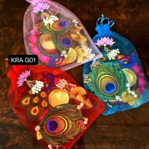 Zupppy Customized Gifts Peacock Theme Potli Gift Hamper for Diwali – Elegant Festive Gift Set