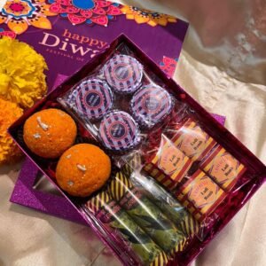 Zupppy Customized Gifts Edible Chocolate Crackers Gift Box for Diwali – Assorted Flavors & Eco-Friendly Treats