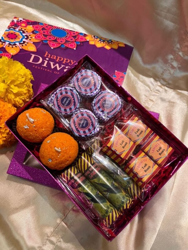 Zupppy Customized Gifts Edible Chocolate Crackers Gift Box for Diwali – Assorted Flavors & Eco-Friendly Treats