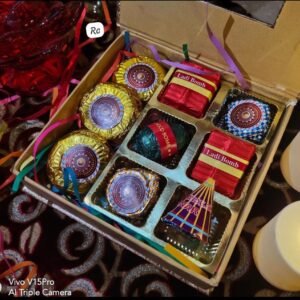 Zupppy Customized Gifts Edible Chocolate Crackers for Diwali – Assorted Flavours Gift Box