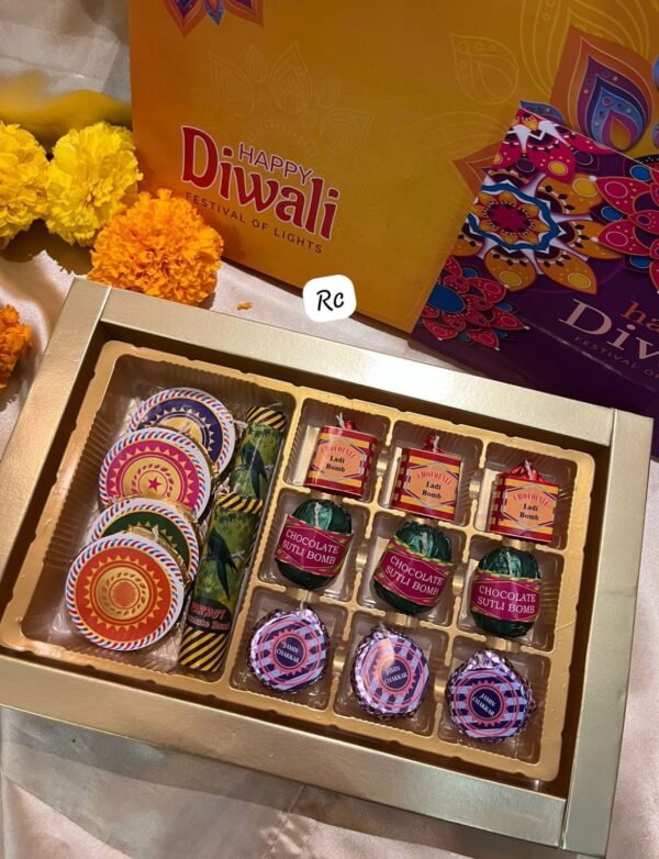 Zupppy Customized Gifts Edible Chocolate Crackers for Diwali – Assorted Festive Treats