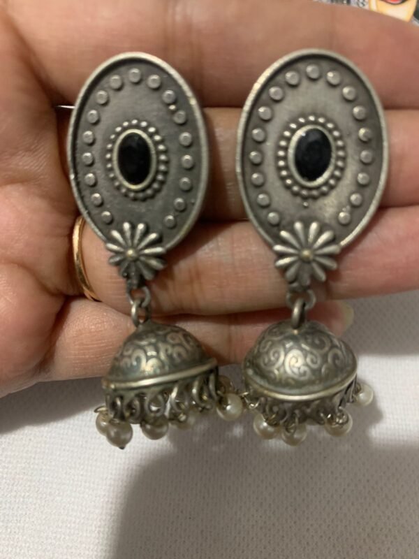 Zupppy Handmade Products Elegant Silver Replica Earrings: Timeless, Affordable, Lightweight, and Hypoallergenic Design