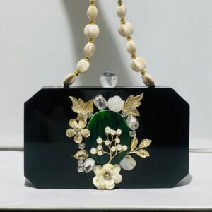 Zupppy Accessories “Elegant Resin Clutch with Pearl”