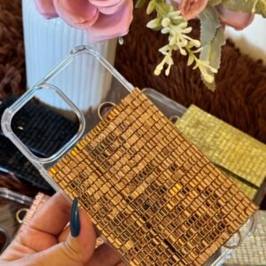 Zupppy Handmade Products Stylish Rhinestone Phone Case with Card Holder Sling