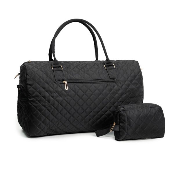 Zupppy Accessories Quilted Carousel Wash Bag – Stylish & Spacious Travel Essential for Women