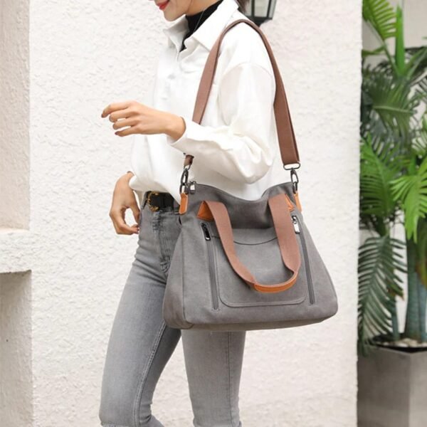 Zupppy Accessories On The Go: Portable Canvas Tote Bag for Busy Women – Durable and Stylish Shoulder Bag