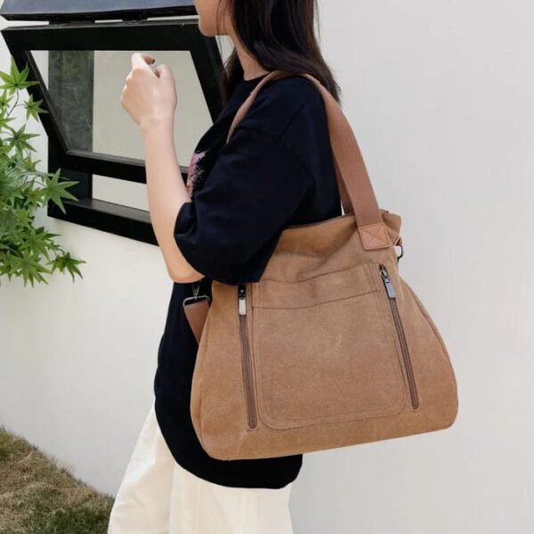 Zupppy Accessories On The Go: Portable Canvas Tote Bag for Busy Women – Durable and Stylish Shoulder Bag